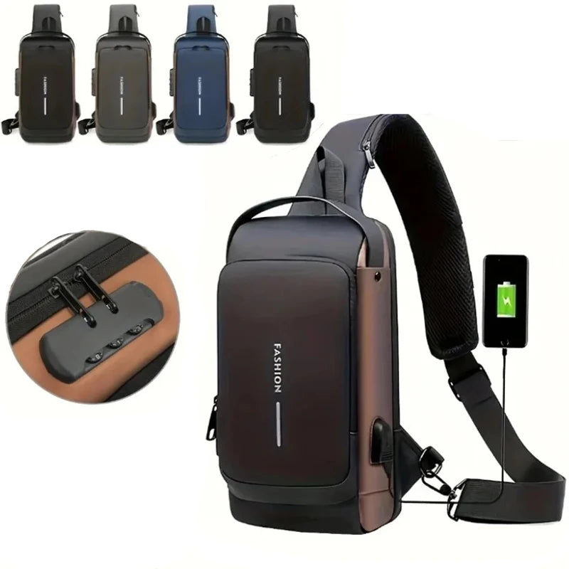 Discover the Ultimate Multifunctional Anti-Theft USB Crossbody Bag for Men – Your Perfect Travel Companion!