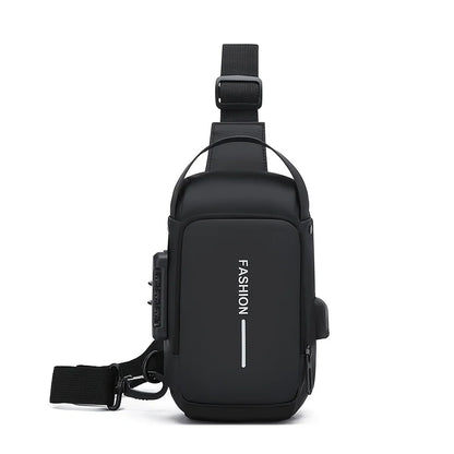 Elevate Your Everyday Style with the Stylish Men's Sling Bag - Durable Oxford Fabric Crossbody Chest Pack with Convenient Phone Pocket and Secure Zip Closure