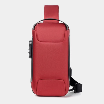 Stay Stylish and Secure with the Men’s USB Charging Anti-Theft Crossbody Bag – Waterproof Oxford Waist Pack for Your Adventures!