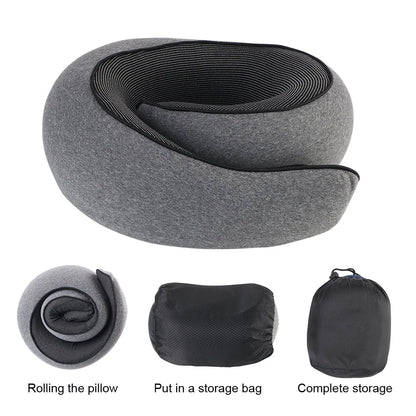 Travel Smart with Our Memory Foam Snail Pillow - The Ultimate Neck Support for On-the-Go Comfort!