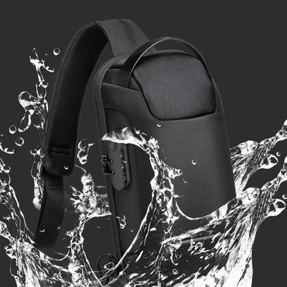 Stay Stylish and Secure with the Men’s USB Charging Anti-Theft Crossbody Bag – Waterproof Oxford Waist Pack for Your Adventures!